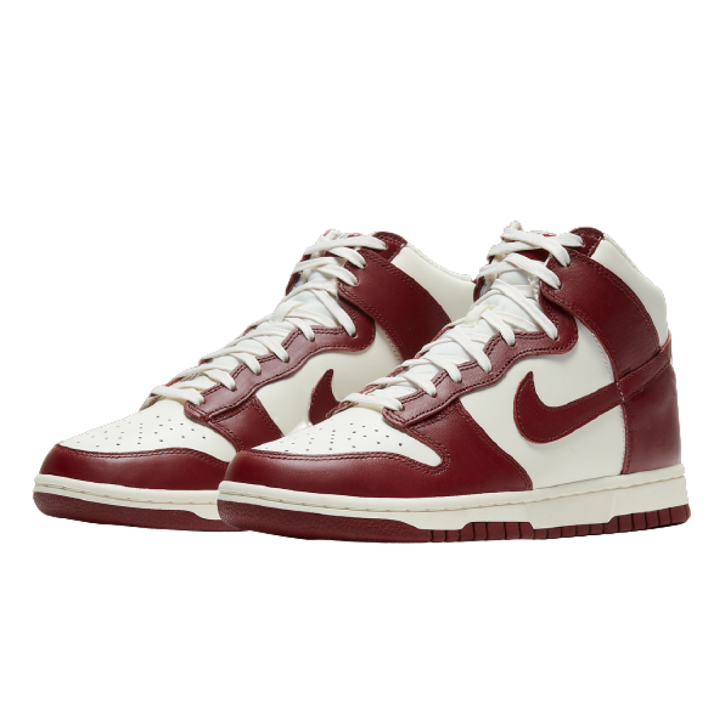 Nike Dunk High Sail Team Red (W) By Youbetterfly