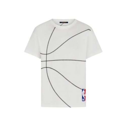 Louis Vuitton x NBA Embroidery Detail T Shirt Milk NavyLouis