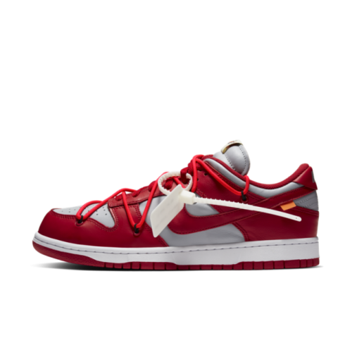 dunk lows red and white