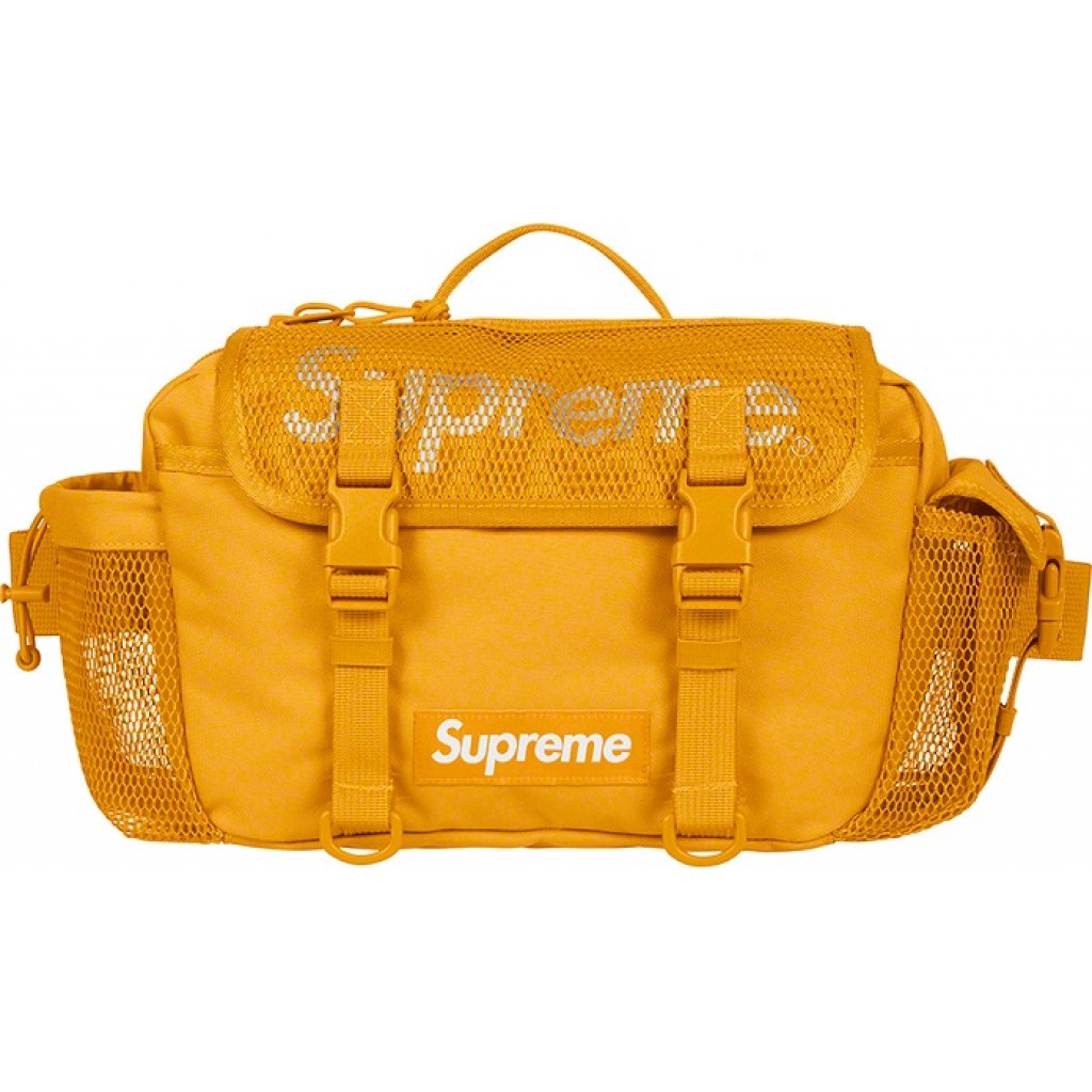 Supreme Mesh Waist Bag Yellow SS20 by Youbetterfly
