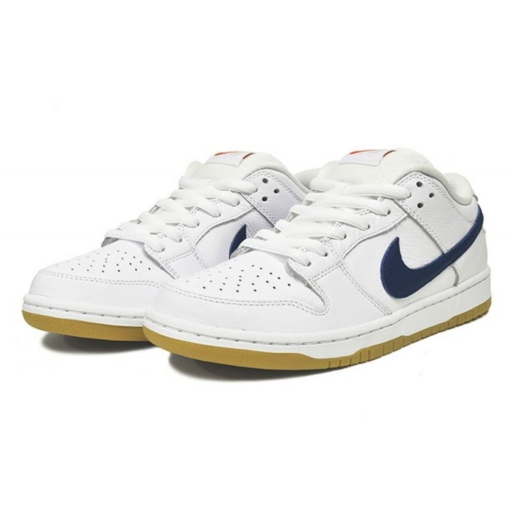 sb dunk orange label white