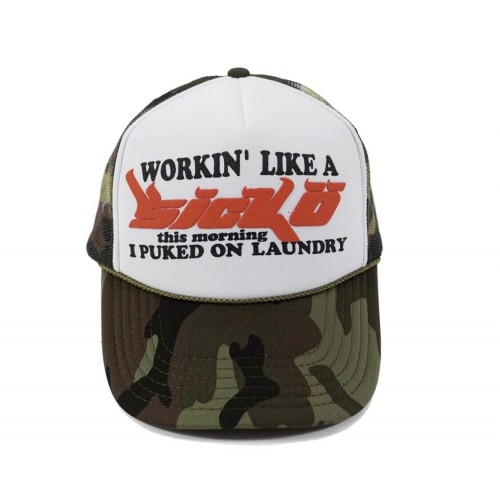 Sicko Working Like A Trucker Camo/White Cap